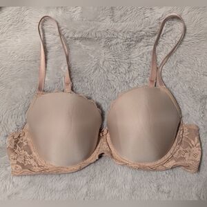 Victoria's Secret Dream Angels Lined Demi Bra Nude Size 38C